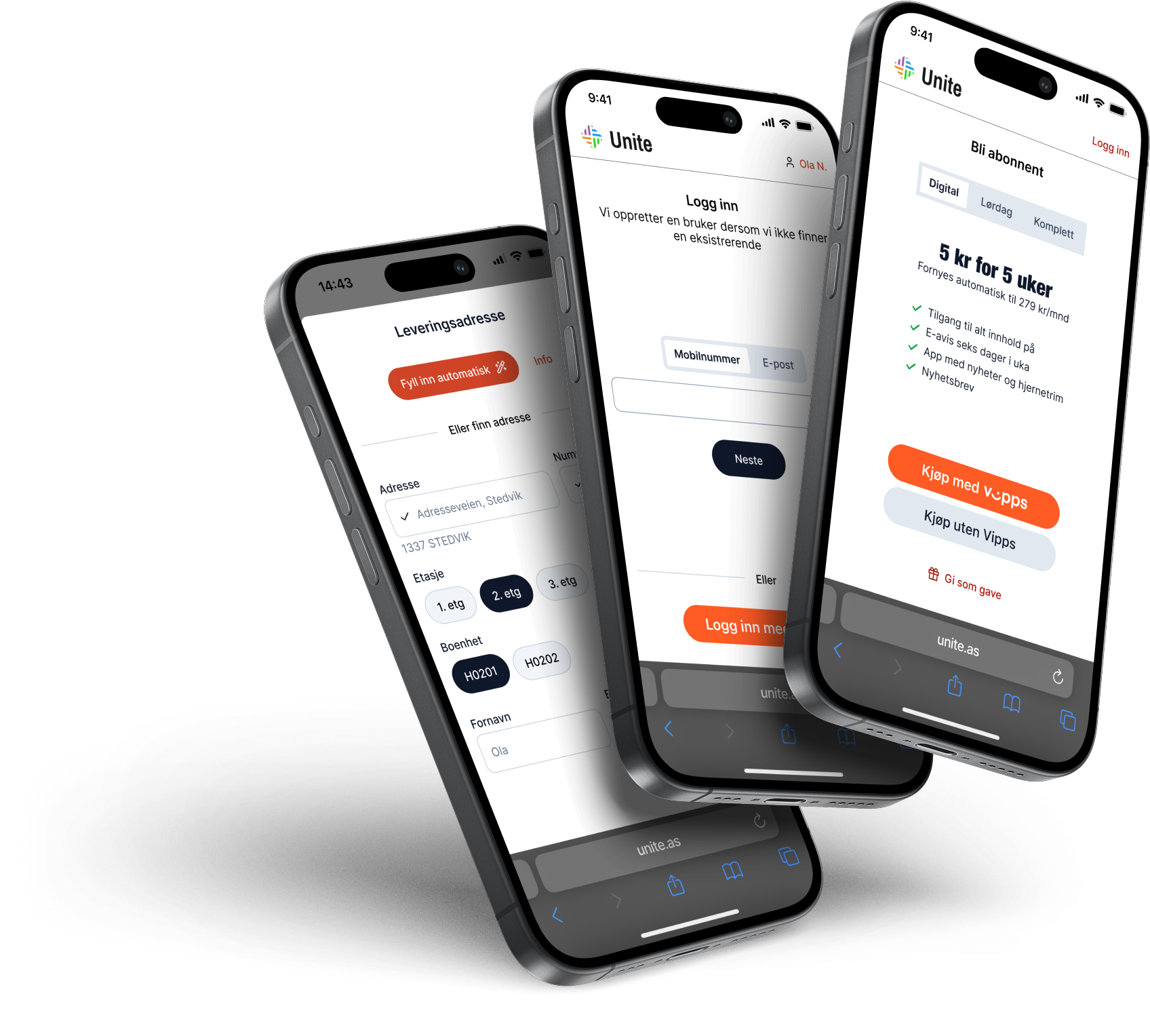 Identity mobile app interface